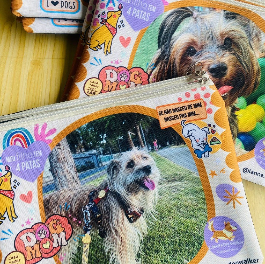 Necessaire com foto do pet personalizada
